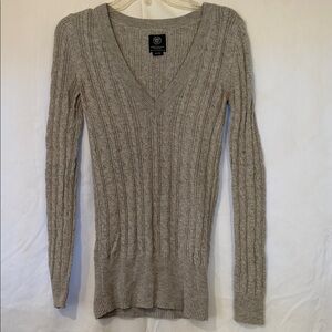 American Eagle Outfitters Taupe V-Neck Sweater
